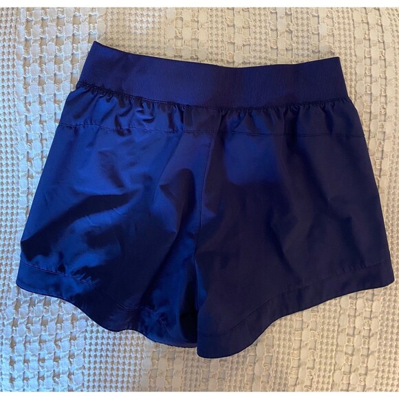 Apana  Womens Navy Shorts Size Medium Elastic Waist Pockets Athleticwear Sporty - Picture 8 of 9